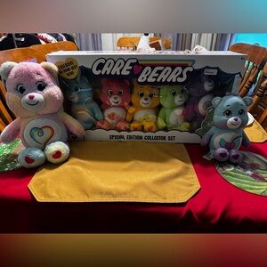 Care Bears 40th Anniversary Collector Set Of 5 Plush Toys Exclusive Extra Bears